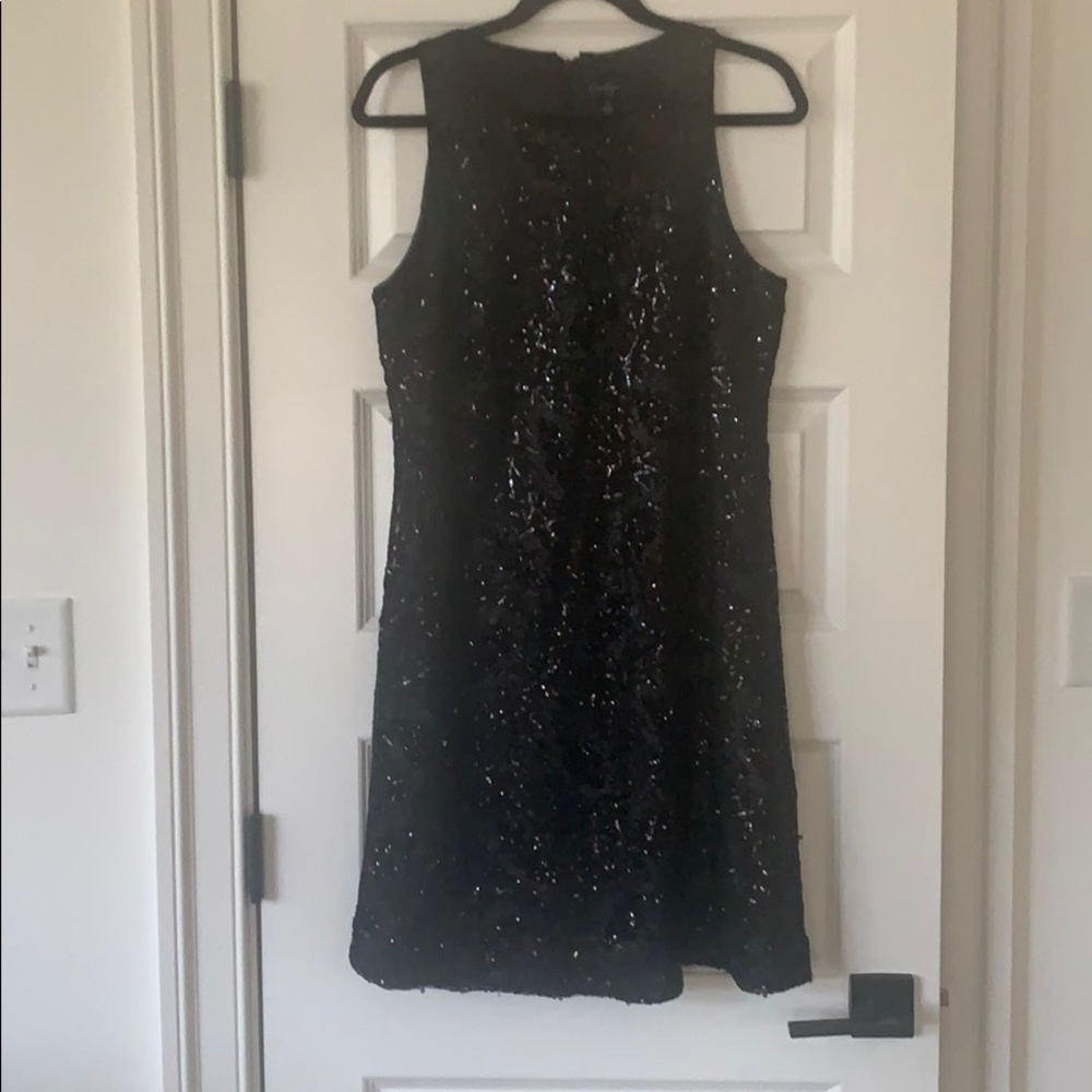 Jessica Simpson black sequin dress
